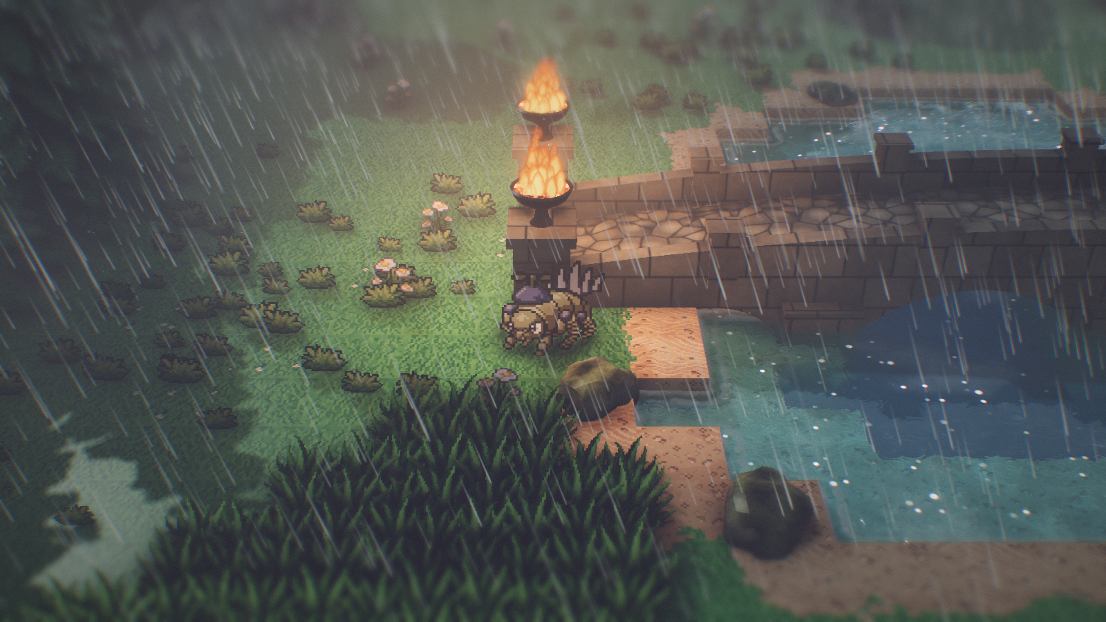heavy rain