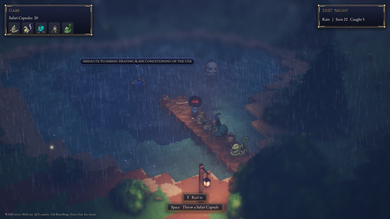 night rain at the dock