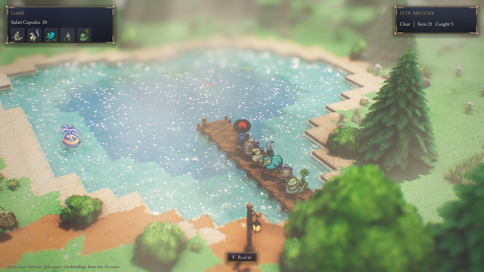 fishing from the dock