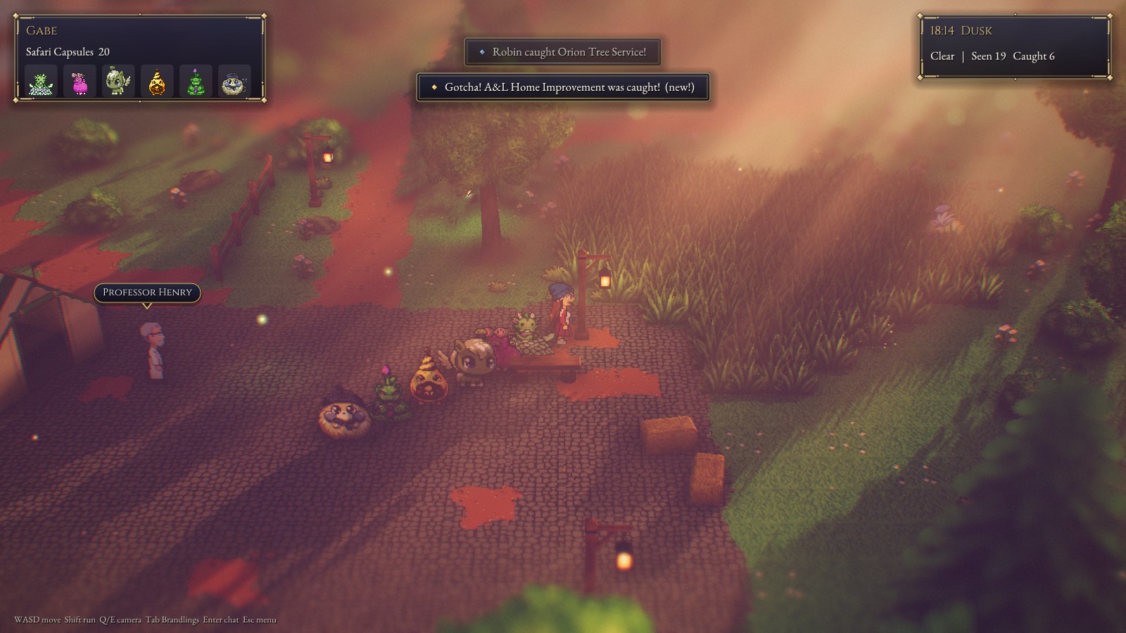 dusk with a full party